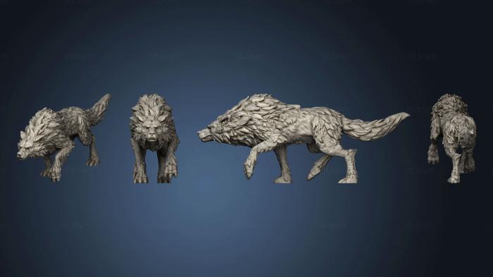 Статуэтки животных Зимний Волк Большой
