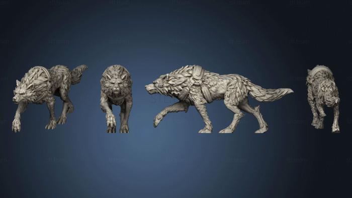 3D модель Прирученный Волк v1 (STL)