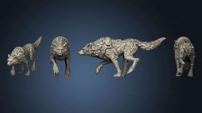 3D модель Прирученный Волк v2 (STL)