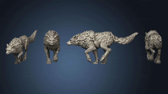 3D модель Прирученный Волк v4 (STL)