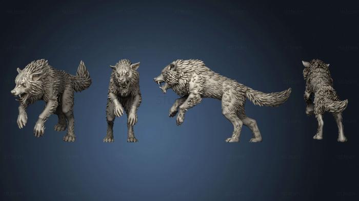 3D model Wolf 03 (STL)