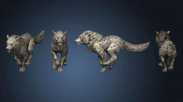 3D model Wolf 04 (STL)