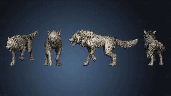 3D model Wolf 08 (STL)