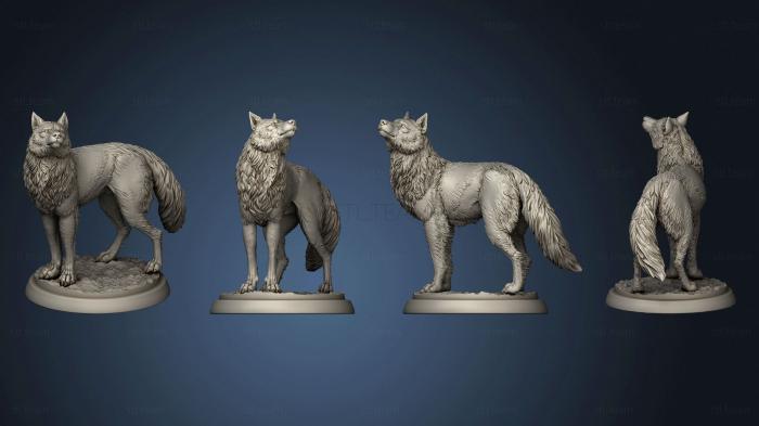 3D model Wolves 01 (STL)
