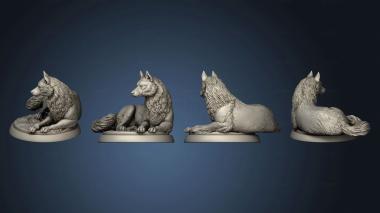 3D model Wolves 02 (STL)