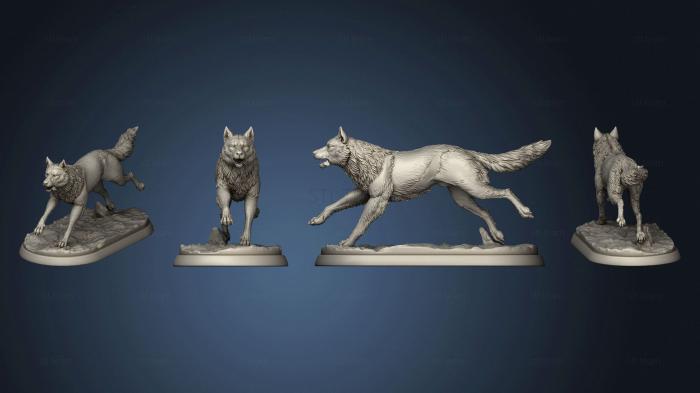 3D model Wolves 04 (STL)
