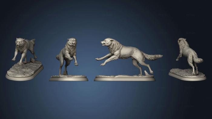 3D model Wolves 05 (STL)
