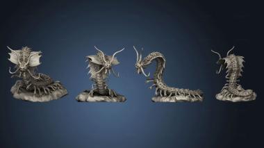 3D model Young Remorhaz Crawling Large (STL)
