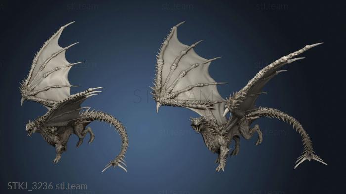 3D model Young Red Dragon (STL)