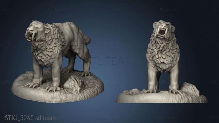 3D model Saber Tooth Tiger (STL)