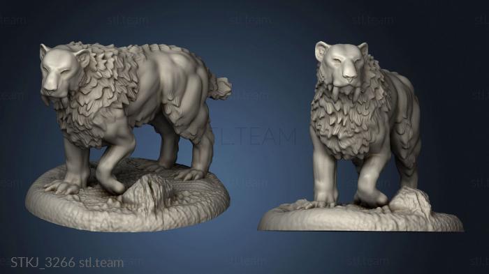 3D model Saber Tooth Tiger (STL)