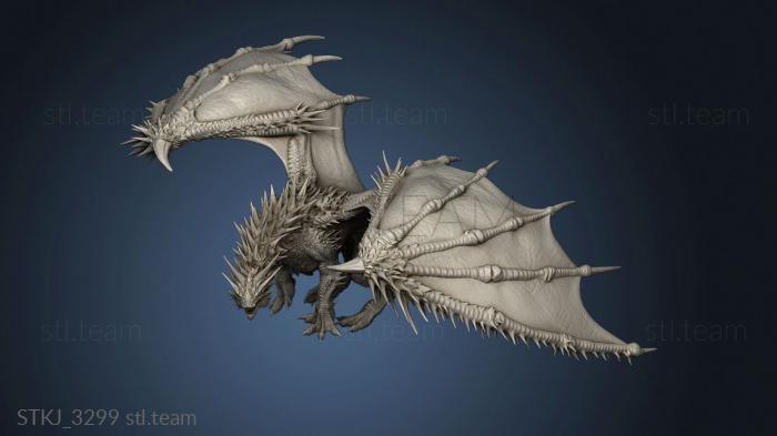 3D model Adult Red Dragon (STL)