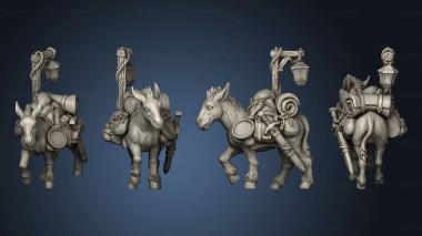 3D model Adventurer Camp Mule Generic (STL)