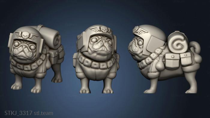 3D model All The Pugs canadian pug (STL)