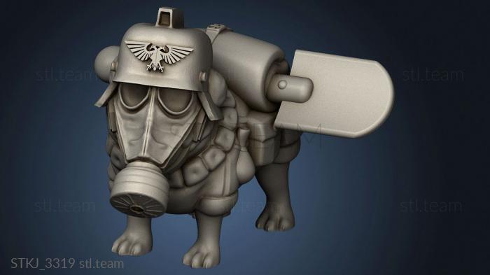 3D model All The Pugs krieg pug (STL)