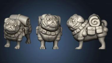 3D model All The Pugs pug Bigger (STL)