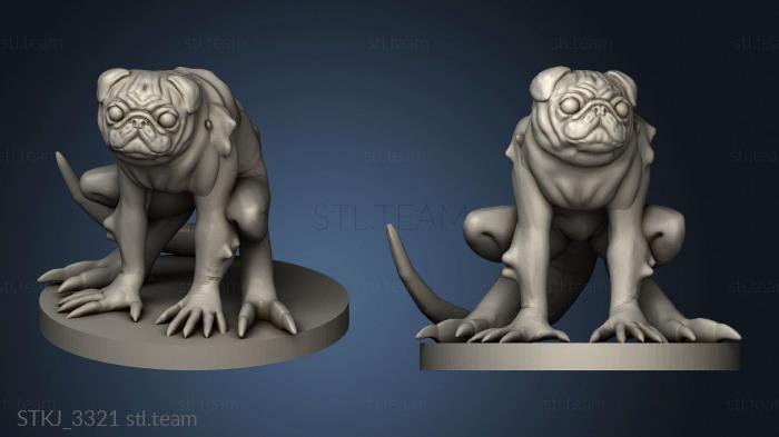 3D model All The Pugs Pug Demon Abomination (STL)