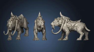 3D model Ancient Tiger Mount (STL)