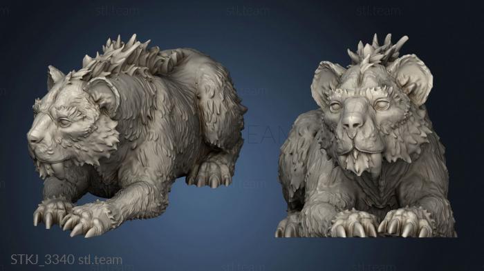 3D model Ancient Tiger Cubs Cub (STL)