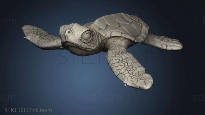 3D model Animal Leatherback Sea Turtle hatchling (STL)