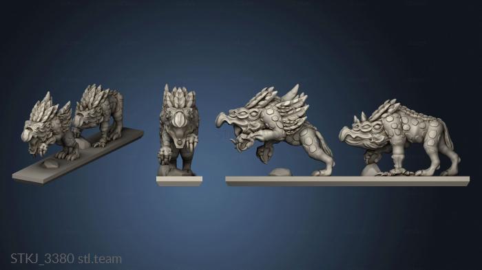 3D model Daemon Chaos Hound sstrip (STL)