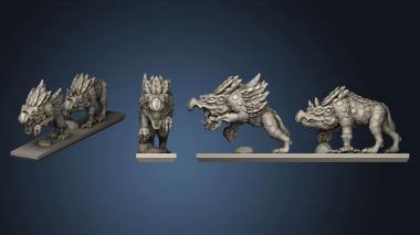 3D model Daemon Chaos Hound sstrip (STL)