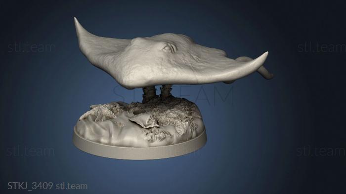 3D model Aquatic Creatures Stingray (STL)