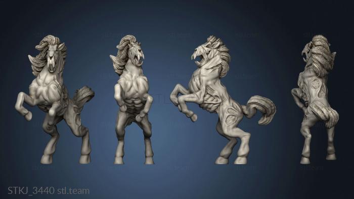 3D model Bear Zomby Tiger Horse (STL)