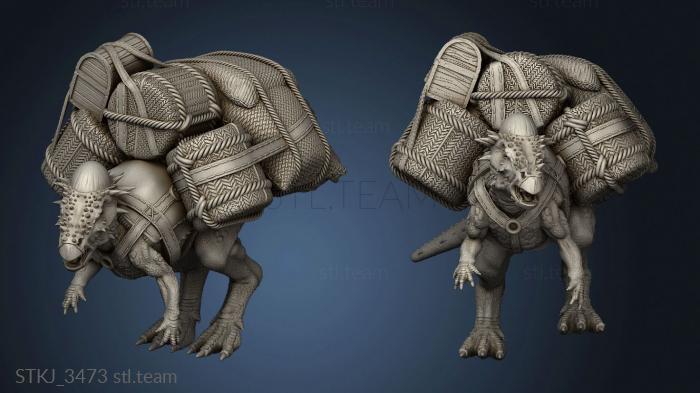 3D model Beasts Pachycephalosaurus Rock Pachyc (STL)