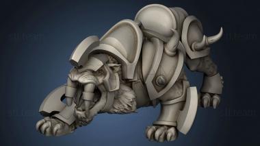 3D model Beasts Saber Tooth Tiger Bob openmouth (STL)