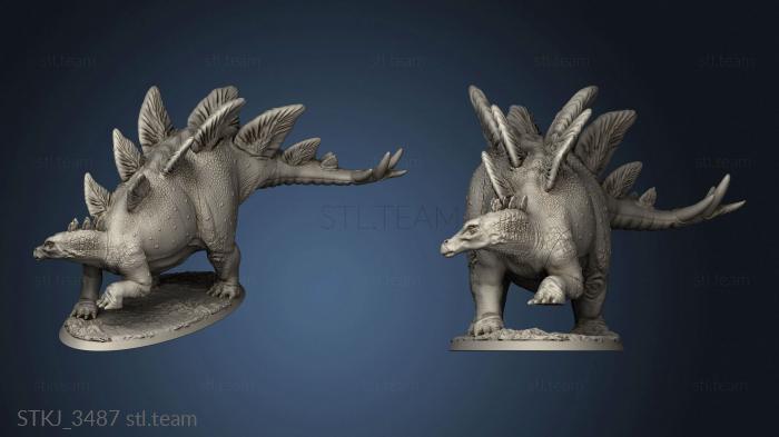 3D model Beasts Stegosaurus basic Bob back (STL)