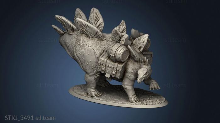 3D model Beasts Stegosaurus Bob stegos mule bag crate (STL)