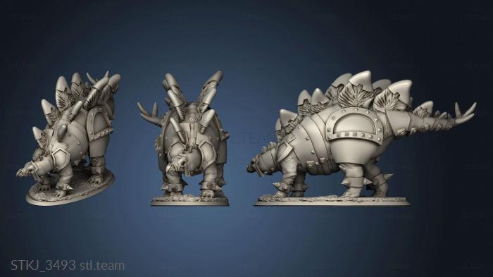 3D model Beasts Stegosaurus Stego Attack Bob battle or (STL)