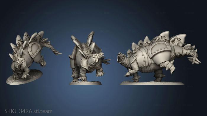 3D model Beasts Stegosaurus Stego Defense Bob battle or (STL)