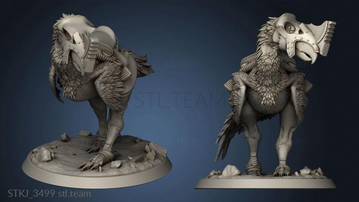 3D model Beasts Terror Bird Saddle (STL)