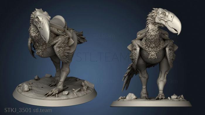 3D model Beasts Terror Bird Saddle (STL)