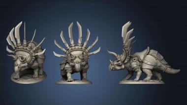 3D model Beasts Triceratops Walk Back (STL)