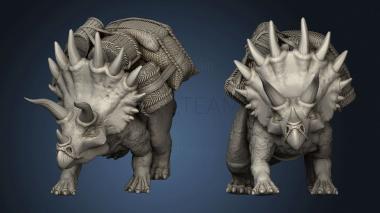 3D model Beasts Triceratops Walked Back (STL)