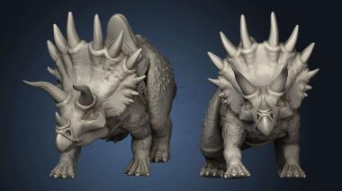 3D model Beasts Triceratops Walk Saddleback (STL)