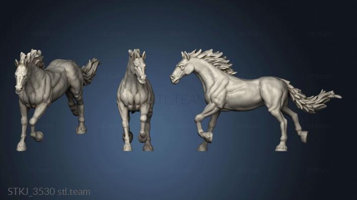 3D model Blood Moon Horse And Carriage Wild (STL)