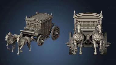 3D model Blood Moon Horse And Carriage (STL)