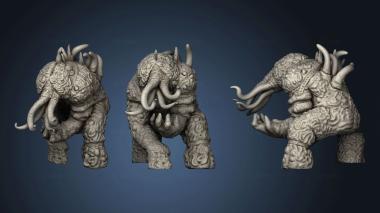 3D model Brains and Tentacles Enemies Bny Brain One (STL)