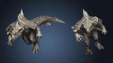 3D model Brute Fun Lizardmen Lizen Saurus Craftables (STL)