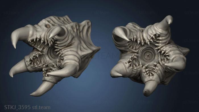 3D model Monsters Leeches leech queen (STL)