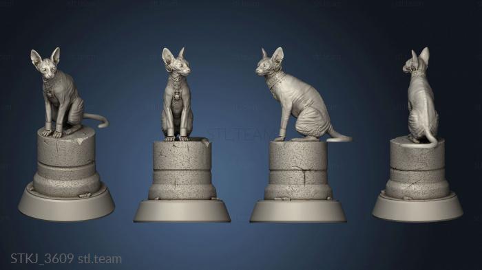 3D model Buried Tomb Royal Cat (STL)