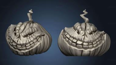 3D model BUST David Ostman Evil Grinning Pumpkin (STL)