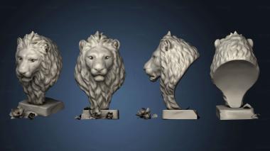 3D model Bust Lion and Lioness (STL)