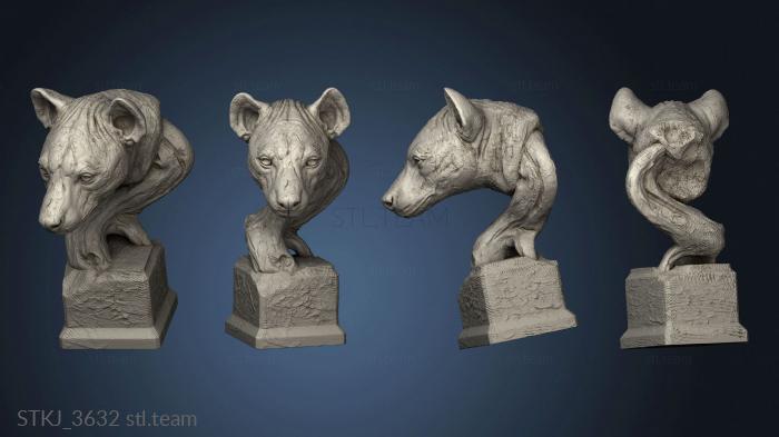 3D model African animals hyena (STL)