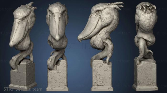 3D model African animals shoebill (STL)