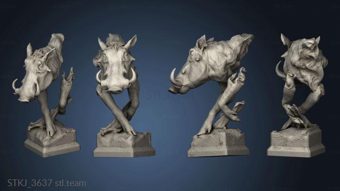 3D model African animals warthog (STL)